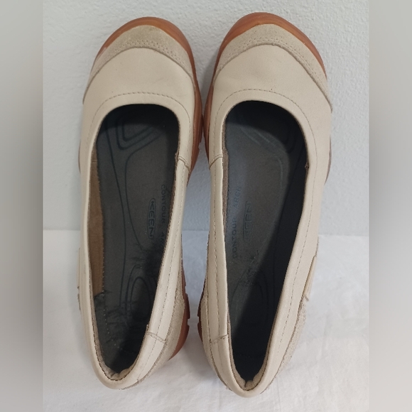 Keen Rivington ballerina shoes footwear cream/tan size 5 - Picture 6 of 11